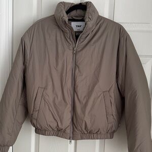 Chelsea Bomber Aritzia Taupe Puffer Jacket